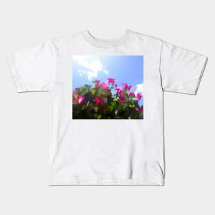 Glitchin' Flowers Kids T-Shirt